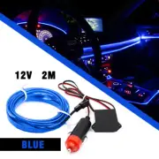 2m LED Blue Car Decorative Interior Wire Atmosphere Strip Light Accessories (for: Porsche)