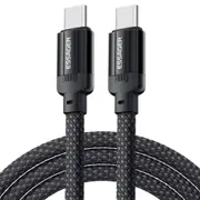 ESSAGER 100W 5A Type-C to Type-C Charging Cable, USB2.0 480Mbps, Magnetic Adsorption, Flexible Adjustment, E-Marker Chip, 1m