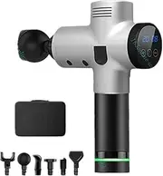Cinhent LCD Massage-Gun Percussion Massager 30 Speed Deep Tissue Muscle Vibrating-Relax | LCD Display & Touch-Screen