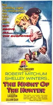 The Night Of The Hunter poster Shelley Winters Robert Mitchum - 1955 Old Photo 1