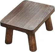 Mobestech Wooden Step Stool for Kitchen Foot Small Stool for Bedroom Bathroom Sturdy Wooden Construction