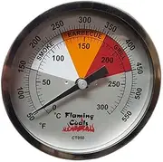ReCalibratable BBQ Smoker Thermometer Temperature Gauge - Large