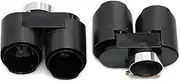 Quad Carbon Fiber Exhaust Tip Compatible For BMW G22 G23 G26 420i 430i 425i Muffler Tip Exhaust Nozzle Exhaust Tip Replacement TailPipe(Carbon Fiber A)