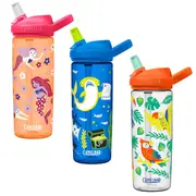 Camelbak Eddy+ Kids 20oz water bottle 600ml spill proof flip top flask tropical birds