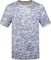 [DGKaxiyaHM] Men's Couple Camouflage T-Shirt Sports Fitness Short Sleeve Military Camo Shirts Stretch Quick-Drying Breath Shirt