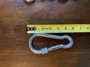 6" Heavy Duty Carabiner Clip SnapSpring/GymClimbing/SwingScrew Lock - 6PAK