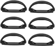 HOMSFOU 6pcs Handle Car Handles Speakerphone Speakers Outdoor Portable Minis Loud Boom Radio Subwoofer Durable Handle Black Plastic