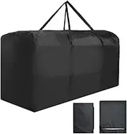Christmas Tree Storage Bag Patio Cushion Cover Storage Bag - Waterproof Space Saver Bag with Reinforced Handle&Zipper, Moving Rectangular Tote for Patio Furniture Seat Cushion X'mas Tree (122x39x55cm)