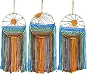 Sun Wall Decor Dream Catcher - Bohemian Tapestry Sunrise Wall Art, Home Decoration Dreamcatcher, Macrame Wall Art