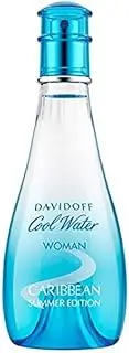 Davidoff Cool Water Eau De Toilette Spray for Women, Multi, Fresh, 100 ml