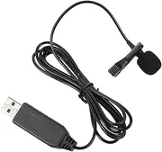 Angoily Clip on Microphone for Pc Omnidirectional Wireless Lapel Mic for Recording Streaming