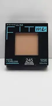 Maybelline Fit Me Matte + Poreless Pressed Powder Classic Beige 245 New Sealed