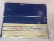 NIP JCPenney Martex Color Forum Full Flat Sheet Blue 81x96 Smooth Touch 180 TPI