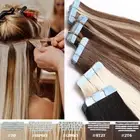 CLEARANCE Tape In Russian Remy Human Hair Extensions Skin Weft Thick 150g Blonde