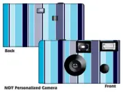 5 Linen Stripes Single Use Disposable Cameras Fun Cameras, KODAK film