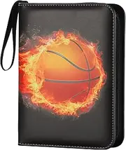 Zettokete 400 Pockets Basketball Card Binder, 4-Pocket Card Album with 50 Removable Sleeves,3 Ring Card Holder for Sports Cards Collection Storage