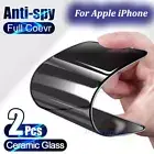 2X Privacy Anti-Spy Ceramic Screen Protector iPhone 16 15 Plus 14 13 12 Pro MAX