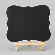 11.5"x9.5" WOODEN CHALKBOARD BLACKBOARD MESSAGE BOARD WITH EASEL RUSTIC STYLE