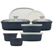 Corningware French Colors 12-Piece Bakeware Set, Navy