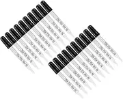 CIYODO 20pcs Glass Dropper Droppers Pipette 1ml Glass Scale Dropper Elbow Tip Dropper Laboratory Dropper Elbow Head Scale Dropper Calibrated Dropper Measurement Dropper Black