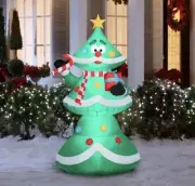 Holiday Living 6.5-ft LED Animated Christmas Tree Christmas Inflatable - DANCES