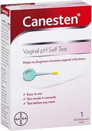 Canesten Vaginal Ph Self Test Helps to Diagnose Common Vaginal Infections, 1 Easy To Use Self Diagnostic Swab