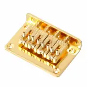 Cigar Box Guitar Parts 4-String Roller Saddle Top Loading Hard-tail Bridge Gold
