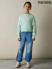 Reiss Aqua Aluna 4-9 yrs Rib-Knit Jumper With Wool and Alpaca (AM4067) | $75
