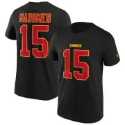 NFL T-Shirt Kansas City Chiefs Patrick Mahomes 15 Black Iconic Football Jersey