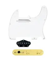 920D Custom Texas Vintage Loaded Pickguard for Tele With White Pickguard and ...