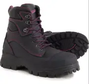 Blundstone 897 Steel Toe Safety Work Boots Black Leather US 8 Women