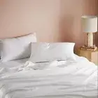 Adairs Worlds Softest Cotton White Sheet Set