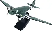 Replica Pre-Build Aircraf 1:100 for Scale Aid Hump Route C47 Transport U5 (with Stand) Die-cast Metal Static Airplane Military Display Model Hobby Collection Or Gifts Collection Gift Display