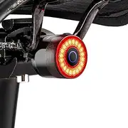 ROCKBROS Bike Tail Light, Rechargeable Bicycle Taillight, Auto On Off Sensor IPX6 Waterproof Bike Rear Lights for Night Riding and Bicycle Safety, 4 Light Modes Cycling Safety Light