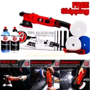 Adam's Polishes SK Pro 15mm Car Polisher Kit 7 Item- Professional Buffer Polishe