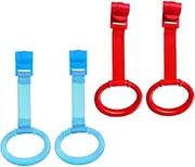 SWOOMEY Baby Cot Pull Ring Set Walking Assistant Stands Playpen Hanging Ring Newborn Baby for Safe Standing