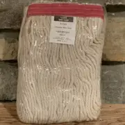 Economy Wet Mop Heads 24 oz White S-7121 Pack Of Cotton Mops 1” Headband