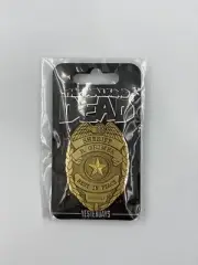 WALKING DEAD RICK GRIMES BADGE REST IN PEACE PIN