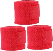 MOBUTOFU Cotton Boxing Wraps 3 Rolls Sports Fitness Resistance Bands Hand Wrapping Bandages Comfortable Breathable Sweat Absorbent