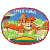 在飛比找松果購物優惠-立陶宛 特拉凱城堡外套熨斗刺繡 背膠補丁 袖標 布標 布貼 