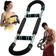 Twister Arm Exerciser, Adjustable Spring Workout Bar, Forearm Triceps Chest Enhanced Exercise Strengthener,Portable Home Fitness Equipment