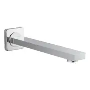 ACA Square Solid Brass Bath Spout in Chrome 200mm