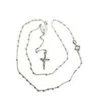 925 STERLING SILVER ITALIAN ROSARY 2mm 18"