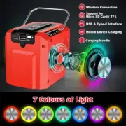 Cordless Speaker Loudspeaker Bluetooth Stereo For Milwaukee 18V Li-ion Battery