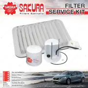 Sakura Oil Air Fuel Filter Service Kit for Toyota Yaris NCP90 NCP91 NCP93R 08-11