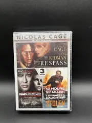 Nicolas Cage Triple Feature (DVD, 2018) Trespass, Bad Lieutenant & Stolen & Bono