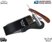 VINTAGE - BARBER SALON STRAIGHT CUT THROAT SHAVING RAZOR With Leather strop/Belt