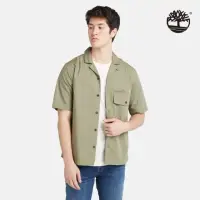 在飛比找momo購物網優惠-【Timberland】男款灰綠色短袖襯衫(A6QRW590