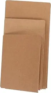 SOPOTUTU 3pcs Paper Zipper Case and Card Holder Compact Travel Holder Versatile File Folder for Documents Business Cards Receipts Ids and Tickets Lightweight and Portable