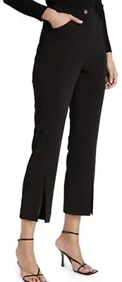 Jonathan Simkhai Ivy Eco Twill Trouser Black Size 4 BNWT